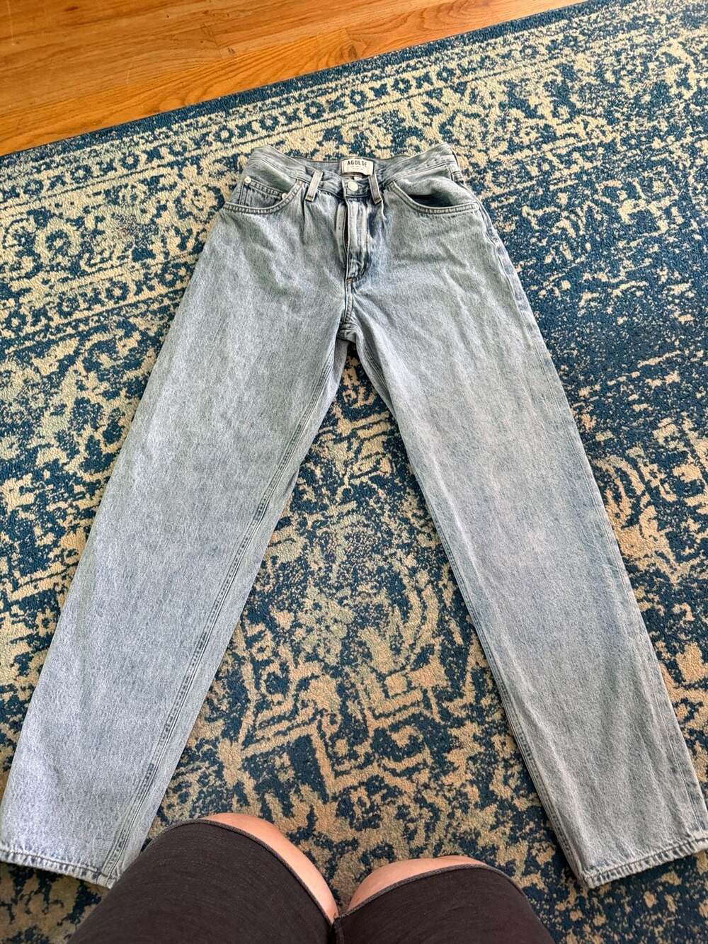 AGOLDE High Rise Straight Leg Jeans Size 24